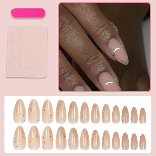 Künstliche Fingernägel Set mit glamourösen Akzenten Karnz