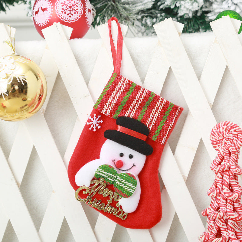 Festlicher Weihnachtsstrumpf mit Rentier-Motiv Karnz