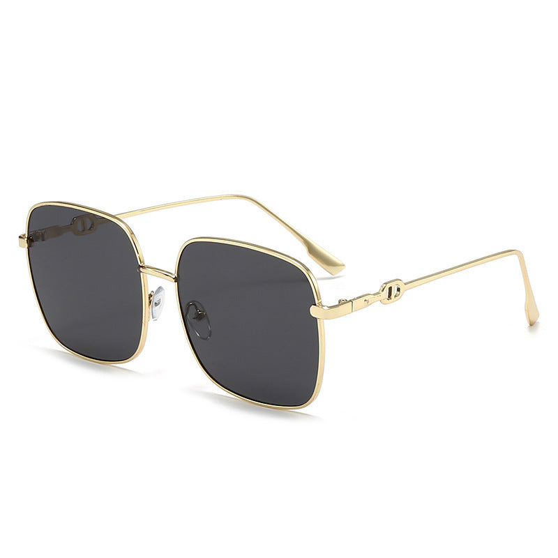Elegante geometrische Rahmen-Sonnenbrille
