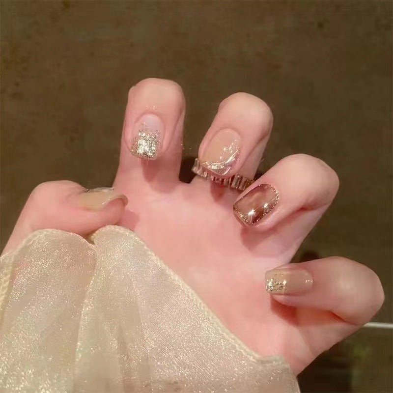 Glamouröse Glitzer Druck-Nagelset