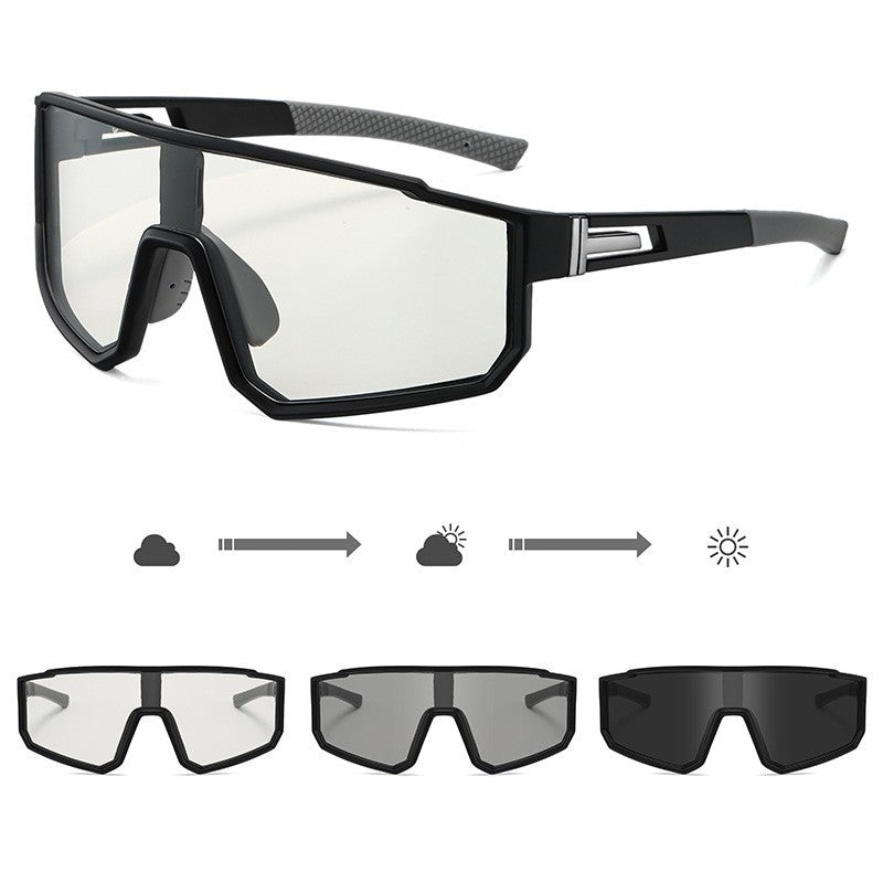 Unisex Sportliche Performance-Sonnenbrille mit intelligentem Lichtwechsel Karnz