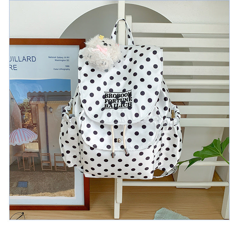 Gepunktetes Muster Freizeit-Rucksack