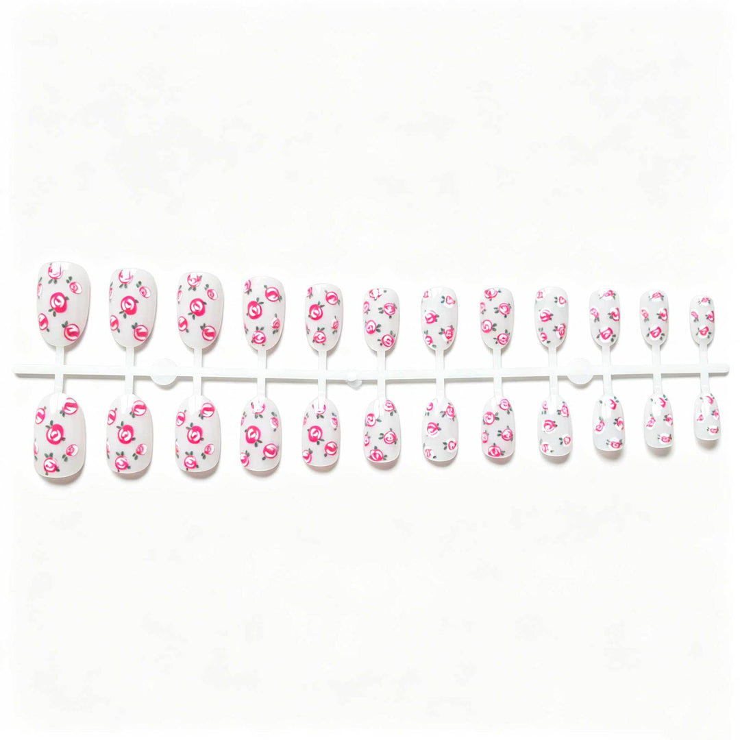 Floral Rose Design Nagelkunst