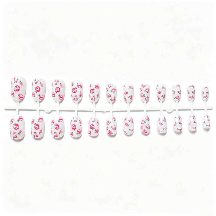 Floral Rose Design Nagelkunst