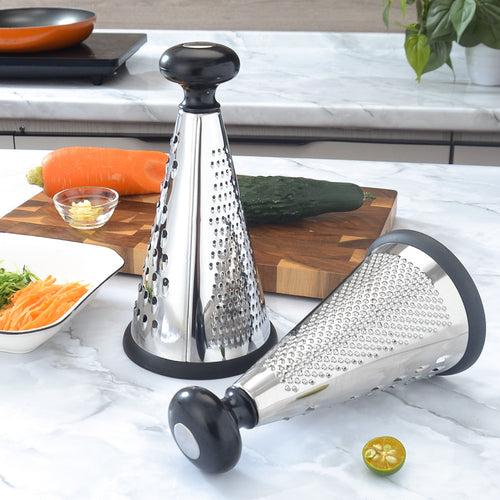 Ergonomische Edelstahl-Küchenreibe mit Rutschfestem Griff Karnz
