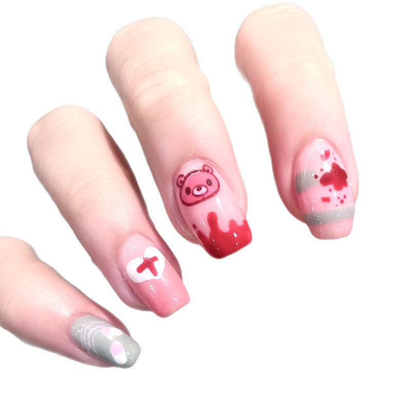 Verspielt Charakter-Themen Press-On Nagelkunst Set Karnz