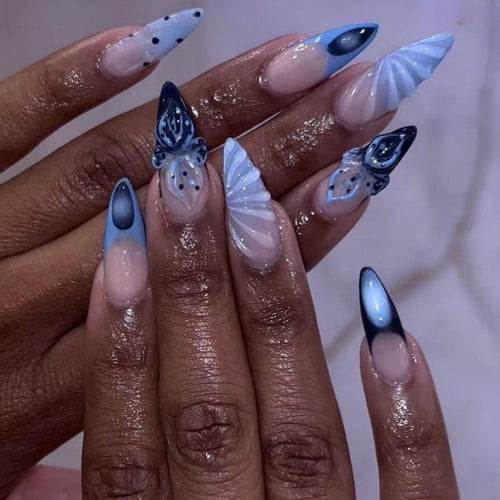 DIY Künstlerischer Press-On Nail Set Karnz