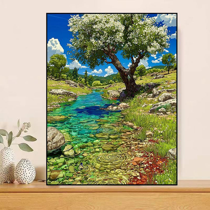 Florale Serenity Kunstdruck Karnz