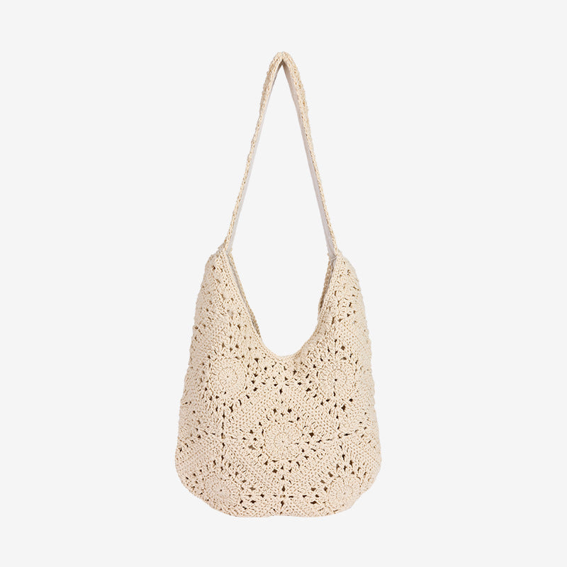 Damen Handgefertigte Makramee-Shopper-Tasche Karnz