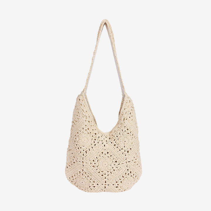 Damen Handgefertigte Makramee-Shopper-Tasche Karnz