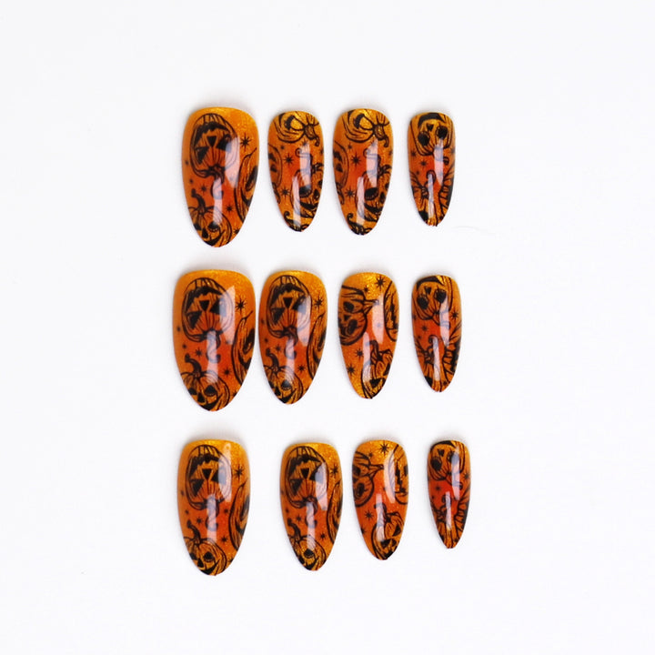 Halloween-Themen Press-On Nagelkunst