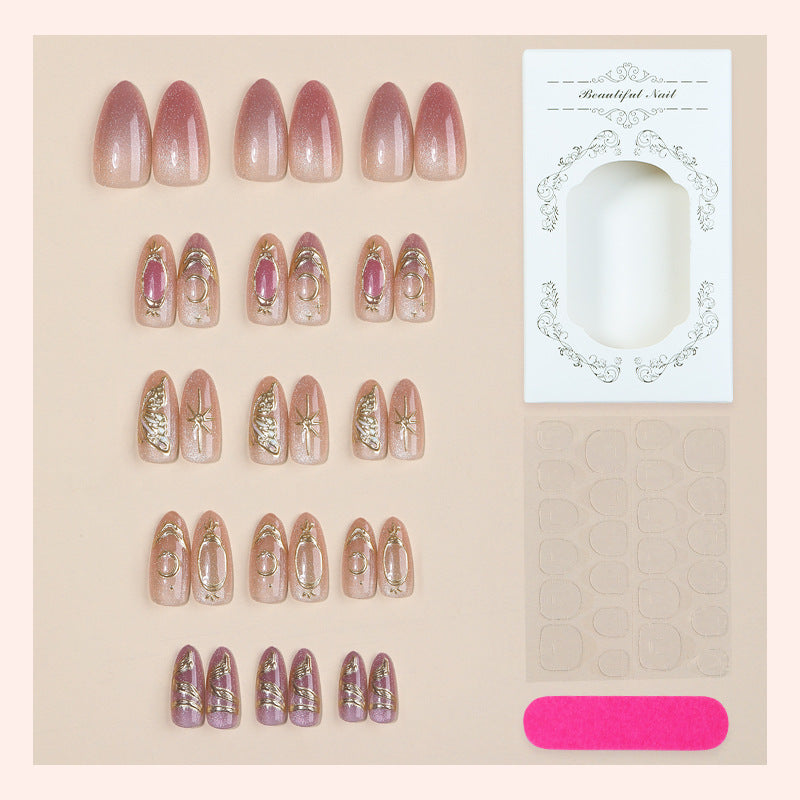 Premium Glitter Ombre Press-On Nails Karnz