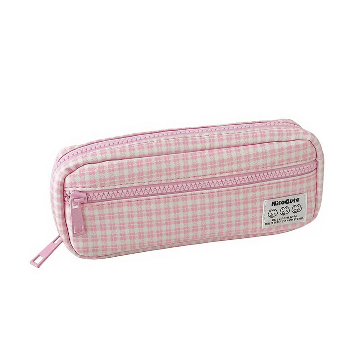 Stylische Gingham Karierten Stiftetui Karnz