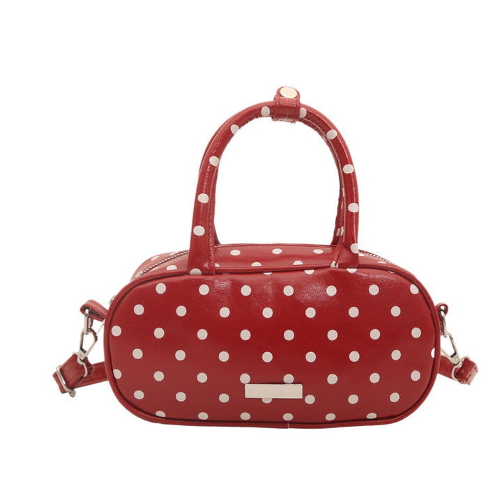 Stylische Polka Dot Mini-Handtasche