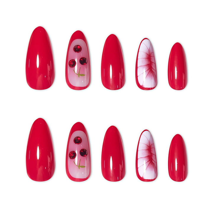 Künstlerisches Kirschblüten-Nageldesign Karnz
