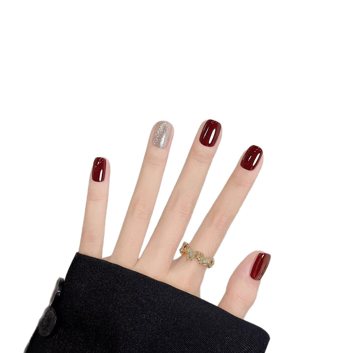 Luxuriöses Glänzendes Press-On Nagelset
