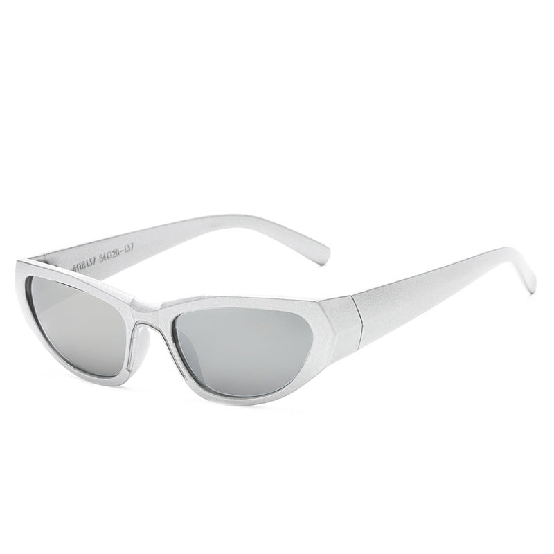 Damen stylische geometrische Sonnenbrille im modernen Design Karnz
