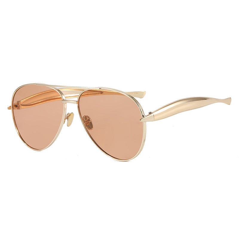 Damen Piloten-Sonnenbrille mit eleganten Akzenten und schützendem UV-Filter Karnz