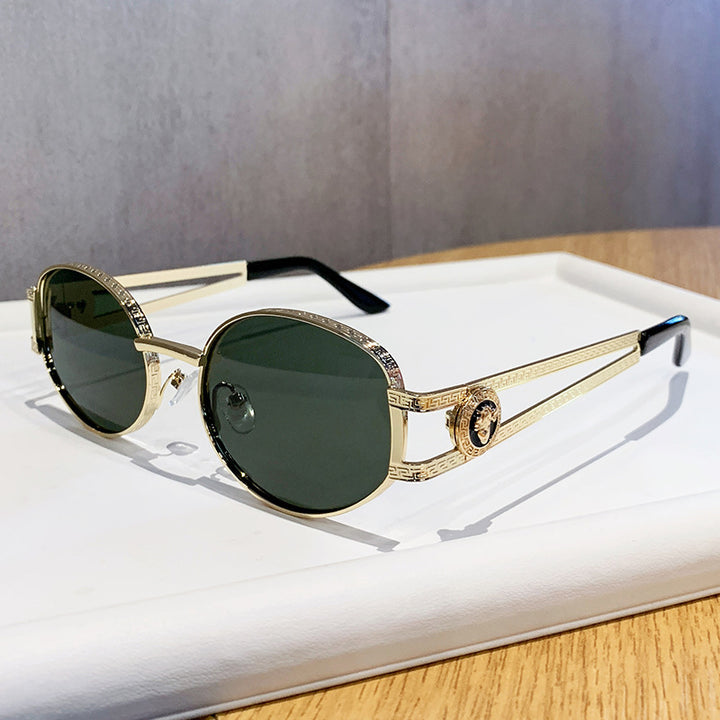 Damen elegante Sonnenbrille mit luxuriösem Rahmen und filigranem Design Karnz