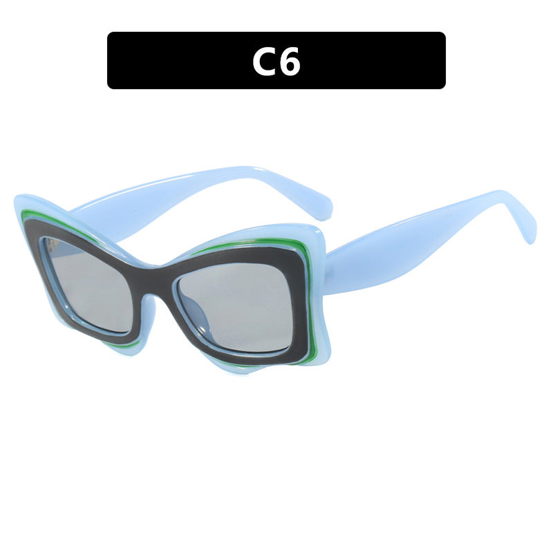 Damen oversized Sonnenbrille im extravaganten Design Karnz