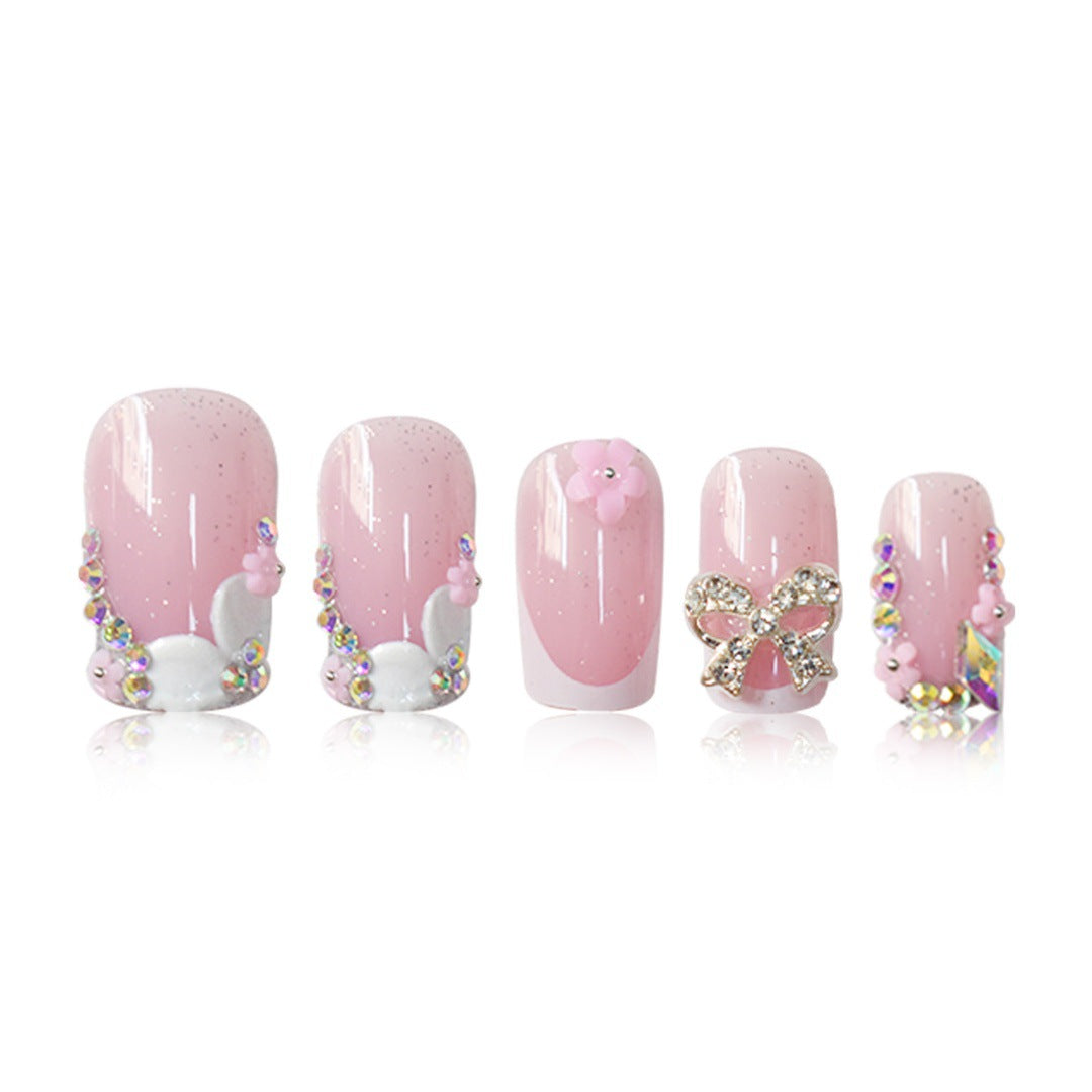 Floral Akzent Nagelkunst Verlängerungen Karnz