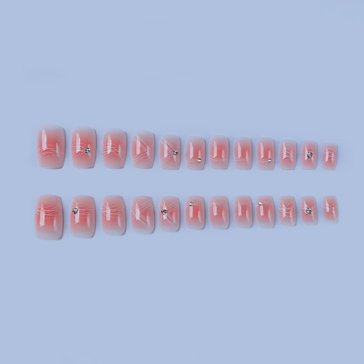 Elegantes Strass-Nagelkunst-Set