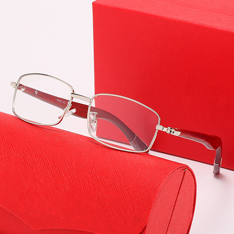 Damen modische Sonnenbrille mit luxuriösem Metallrahmen und UV-Schutz Karnz