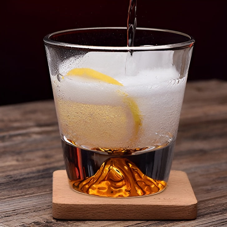 Whiskeygläser mit Mount Fuji Design – Elegantes Set für Kenner | Karnz
