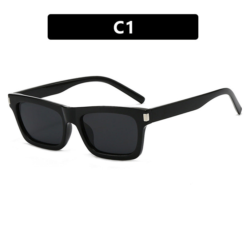 Damen quadratische Sonnenbrille mit transparenten Gläsern und stilvollem Design Karnz