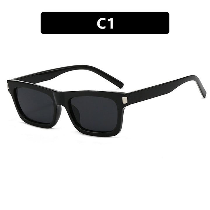 Damen quadratische Sonnenbrille mit transparenten Gläsern und stilvollem Design Karnz