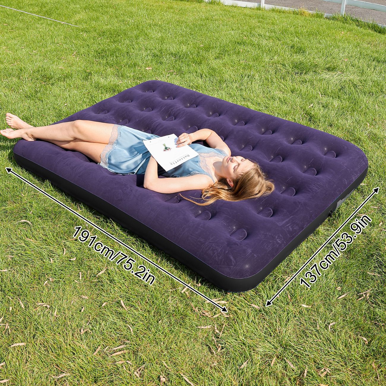 Damen Automatisches Aufblasbares Bett mit integrierter Pumpe Karnz