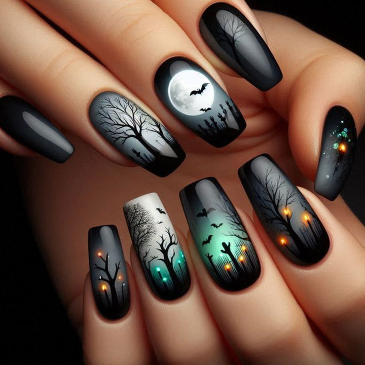 Gothic Horror-Thema Nagelkunstverlängerungen Karnz