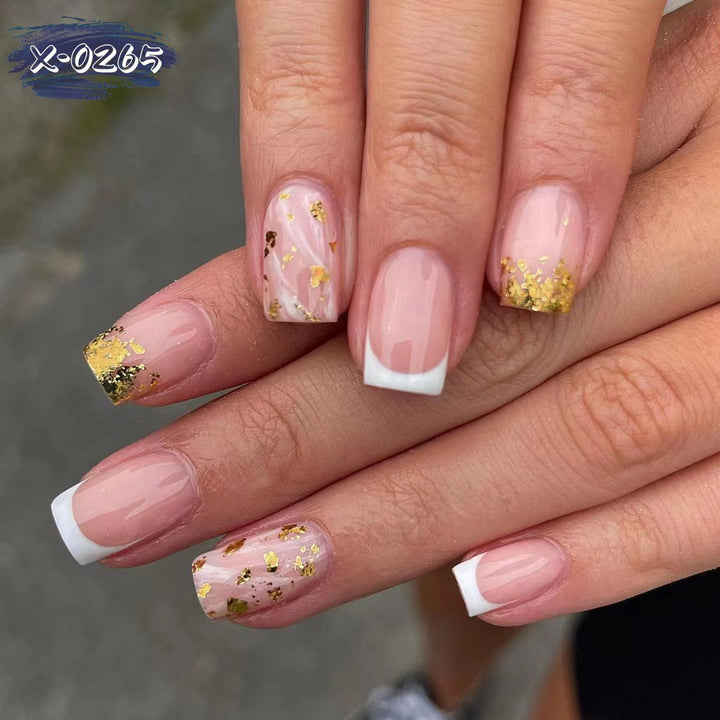 Luxus Goldblatt Nagelkunst Set