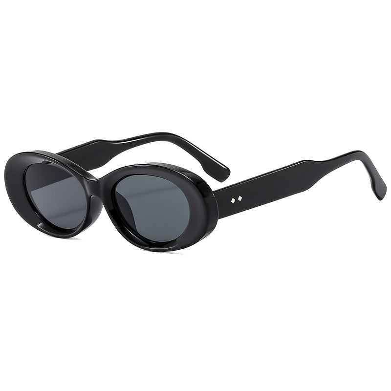 Damen Retro-inspirierte Sonnenbrille im eleganten Ovaldesign Karnz