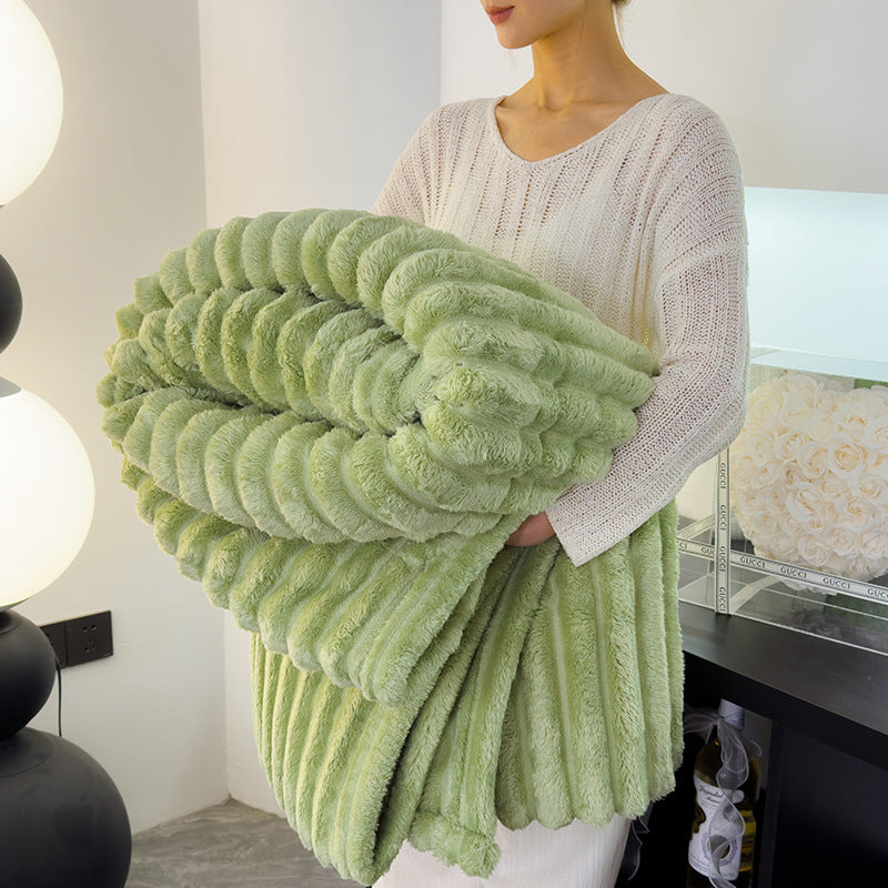 Damen Luxuriöse Plüschfleece-Decke
