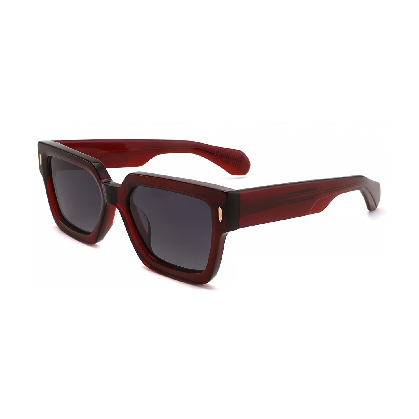 Damen modische Sonnenbrille im modernen, transparenten Hybrid-Design Karnz
