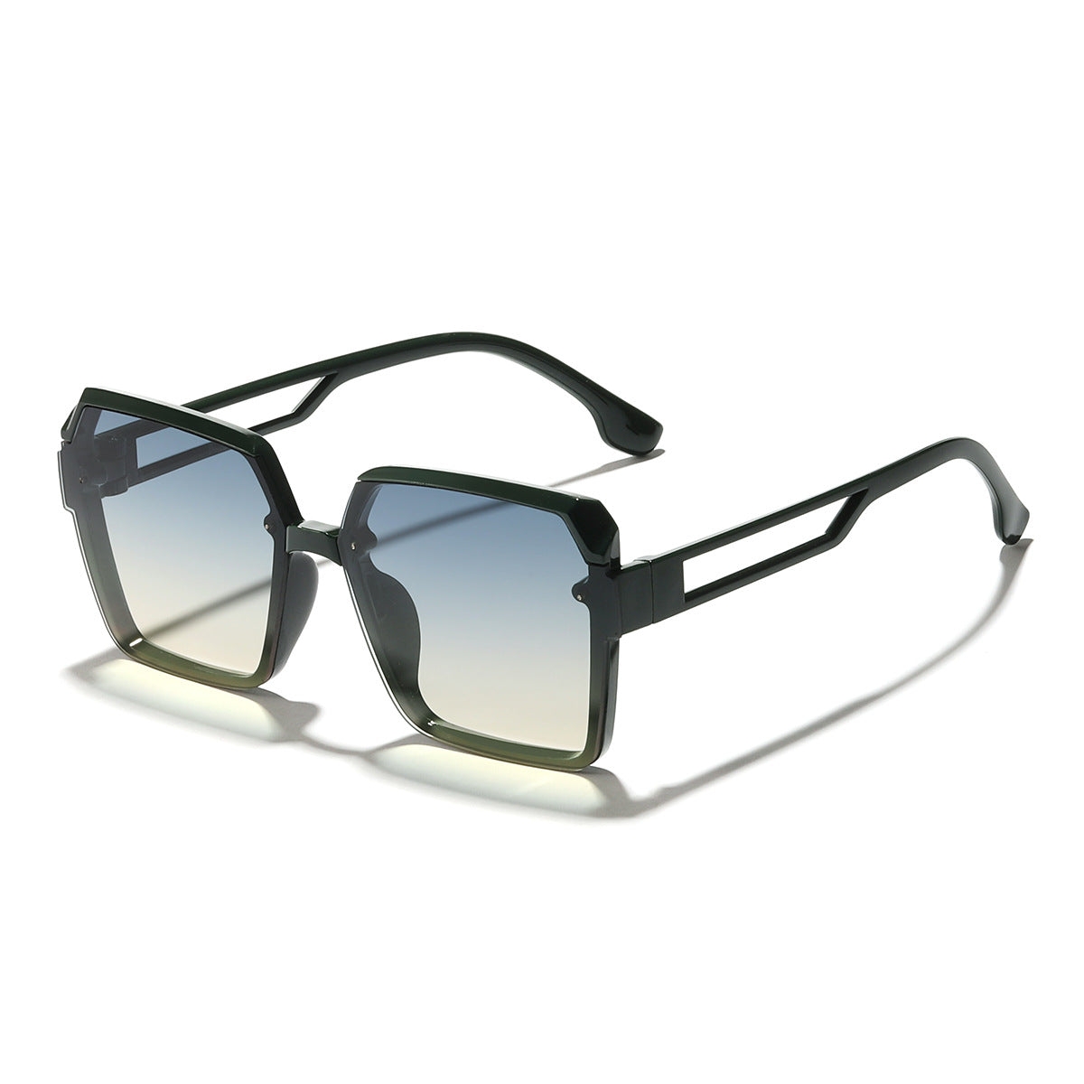 Damen oversized Sonnenbrille mit trendigem, transparentem Design Karnz