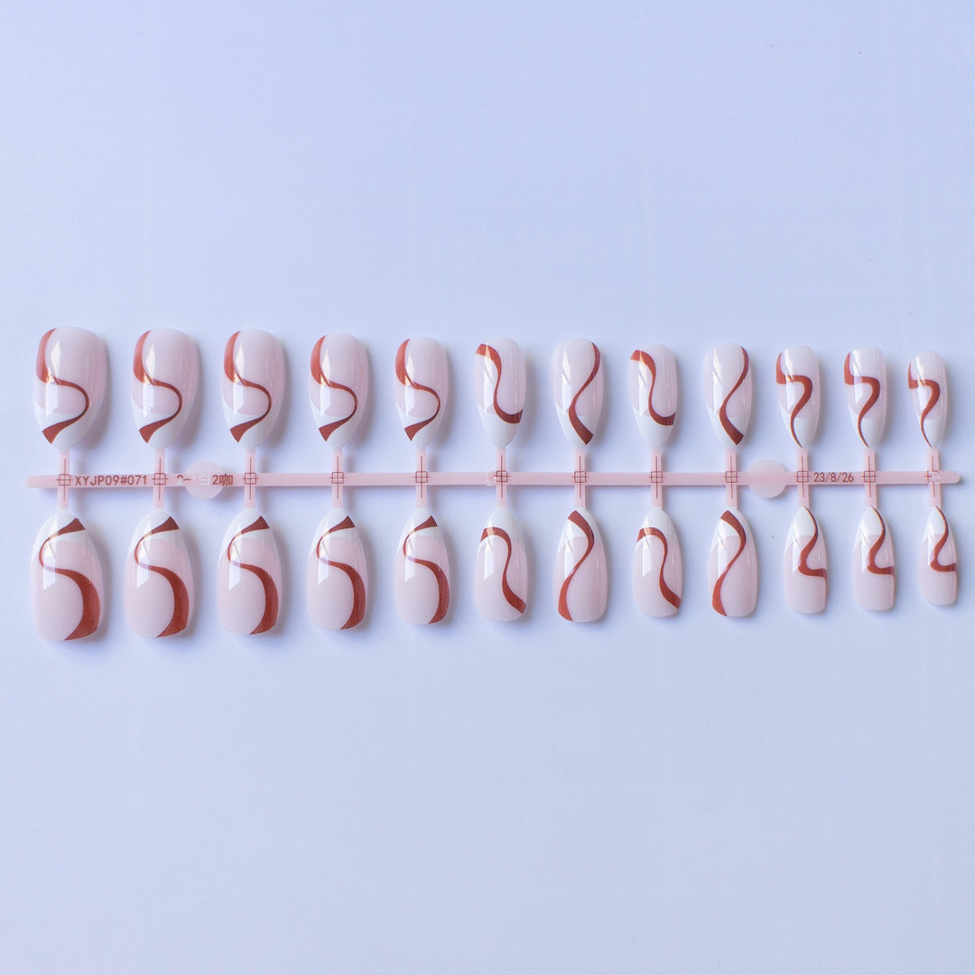Künstlerisches Wirbelmuster Nagelkunst Set