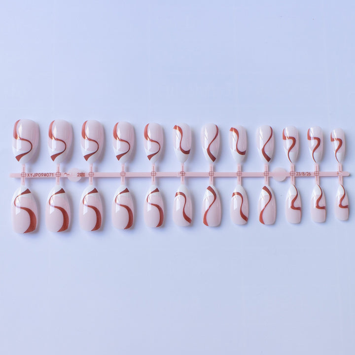 Künstlerisches Wirbelmuster Nagelkunst Set