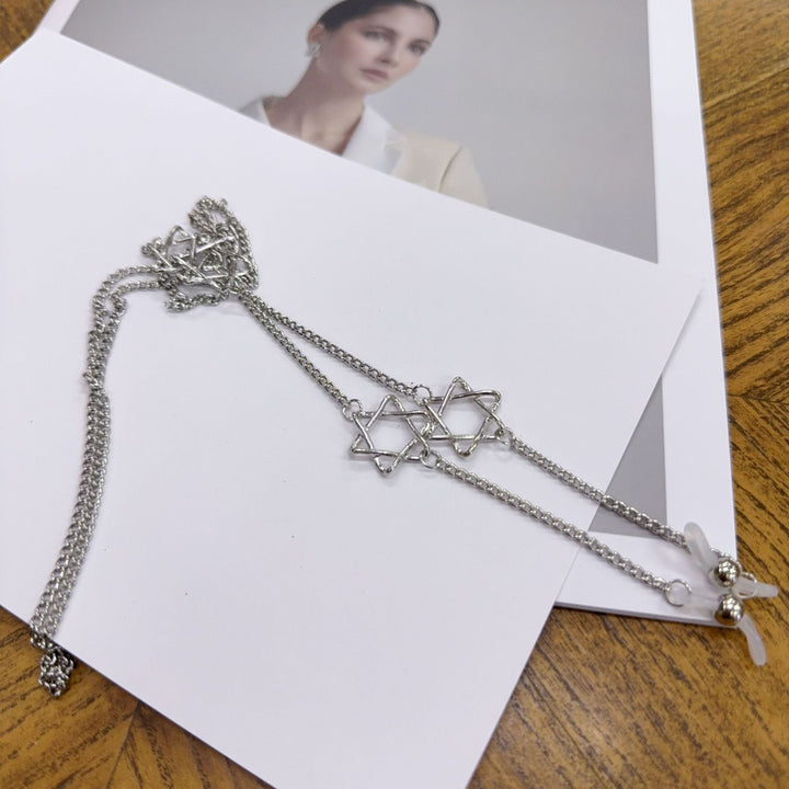 Dangle-Ketten-Halskette mit Stern-Akzenten Karnz