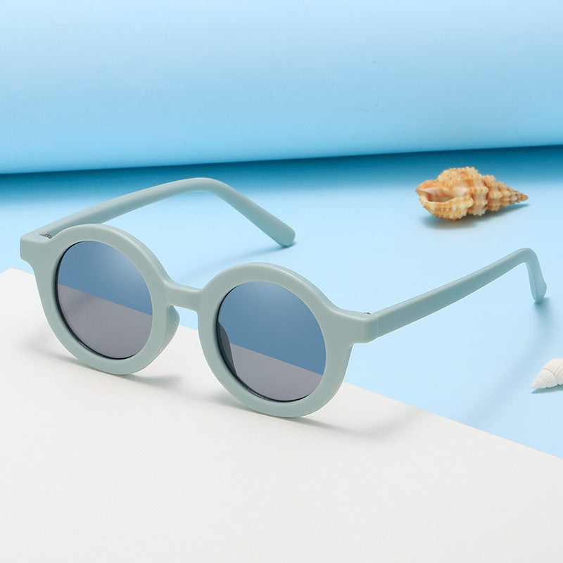 Damen runde Sonnenbrille mit robustem Design und UV-Schutz Karnz