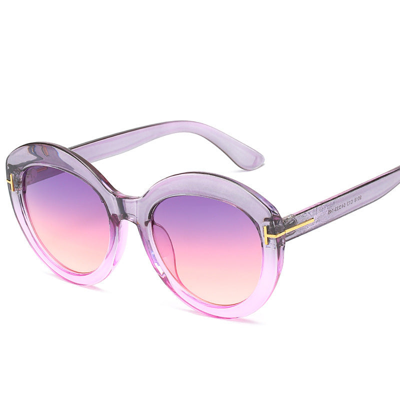 Oversized Gradient Lens Sonnenbrille Karnz