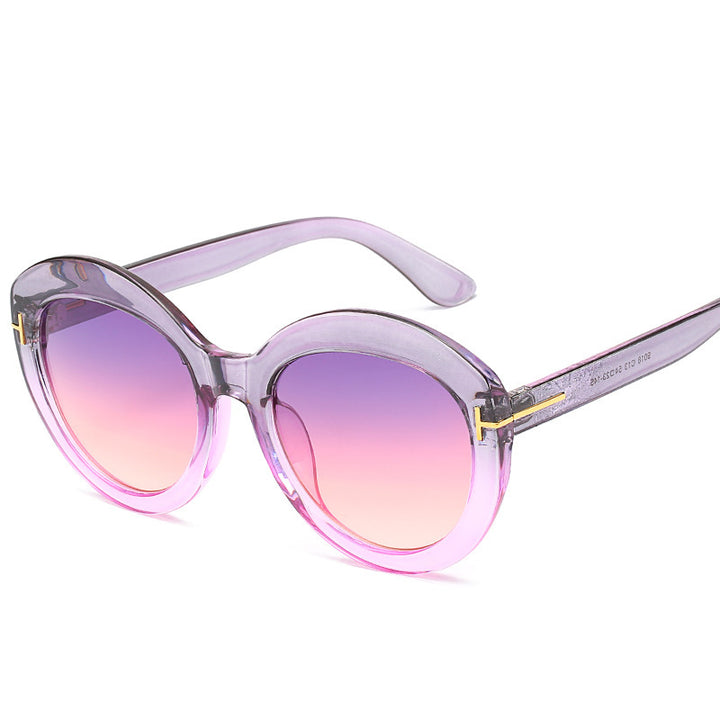 Oversized Gradient Lens Sonnenbrille Karnz