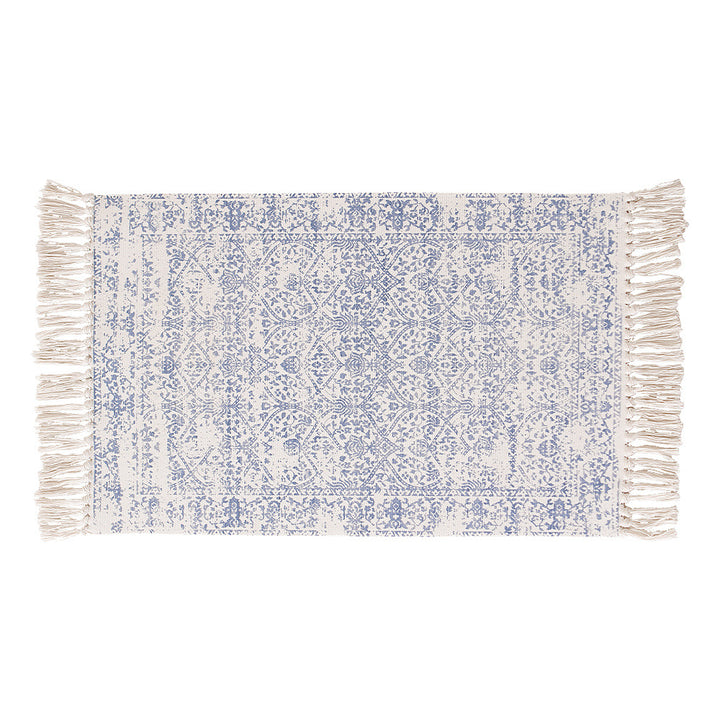 Gewebter Vintage-Teppichläufer mit Fransen und orientalischem Used-Look Karnz