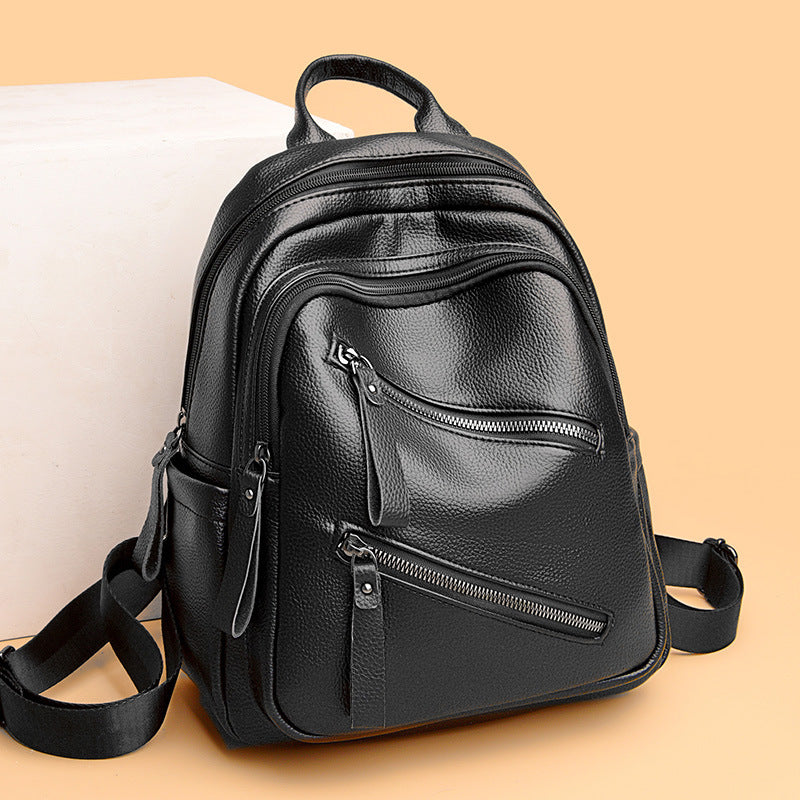 Modischer Leder Rucksack Karnz