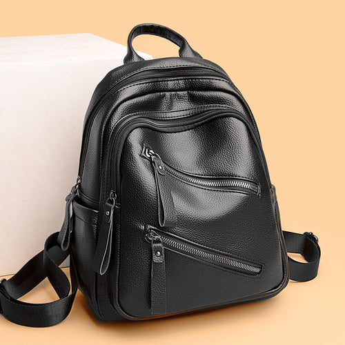 Modischer Leder Rucksack Karnz