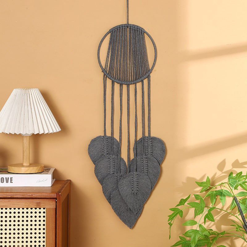 Makramee Herz Wandbehang Karnz