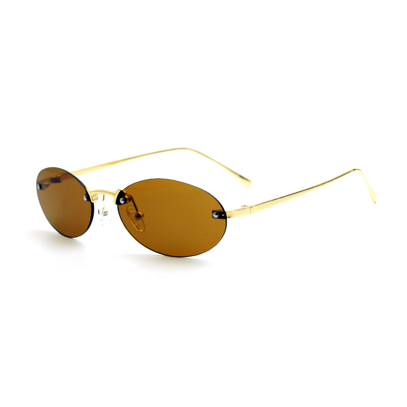 Minimalistische ovale Rahmenbrille Karnz