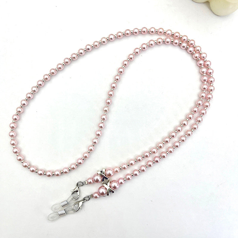 Elegante Perlenbesetzte Brillenband Karnz