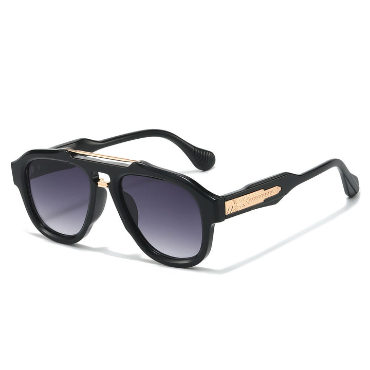 Modebewusste semi-transparente Schild-Sonnenbrille Karnz